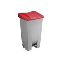 Helit MÃ¼lleimer 120,0 l grau, rot H24055-25