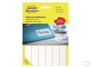 Avery Etiket Zweckform 76X19Mm Wit Pakje A 324 Etiketjes