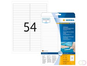 HERMA Etikett 96x10 mm ws Movables A4 1350Et 25Bl 54Et Bl LaserInkCopy