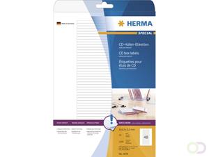 Herma Etiketten 5078 114,3 x 5,5 mm weiÃ Superprint 1200 StÃ¼ck fÃ¼r CD HÃ¼llen