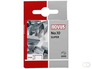 Novus Heftklammern super 040-0179, No 10, verzinkt, Heftleistung 20 Blatt max., 2000 StÃ¼ck