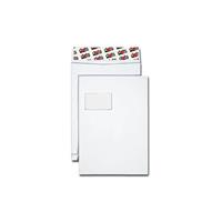 Dots Faltentaschen C4 mit Fenster 20mm Falte haftklebend 130g weiÃ 50 StÃ¼ck