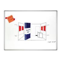 FRANKEN Whiteboard Pro 90 x 60cm emailliert Aluminiumrahmen