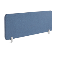 Beliani Bureauscherm blauw 160 x 40 cm WALLY