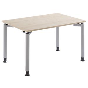 FM BÜROMÖBEL THEA Schreibtisch mit 4-Fußgestell - Höhe 680 – 820 mm - Breite 1200 mm,