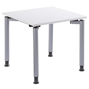 THEA - Bureau met 4 tafelpoten, hoogte 680 - 820 mm, breedte 800 mm, oud wit