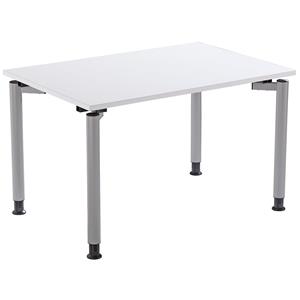 THEA - Bureau met 4 tafelpoten, hoogte 680 - 820 mm, breedte 1200 mm, oud wit