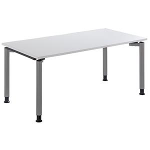 THEA - Bureau met 4 tafelpoten, hoogte 680 - 820 mm, breedte 1600 mm, oud wit