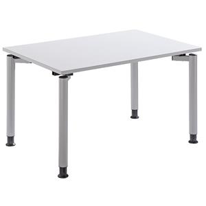FM BÜROMÖBEL THEA Schreibtisch mit 4-Fußgestell - Höhe 680 – 820 mm - Breite 1200 mm,