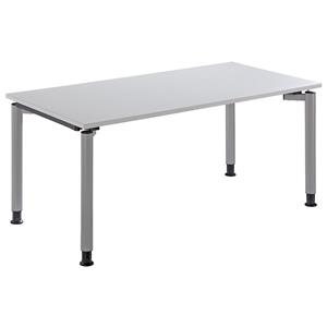 FM BÜROMÖBEL THEA Schreibtisch mit 4-Fußgestell - Höhe 680 – 820 mm - Breite 1600 mm,