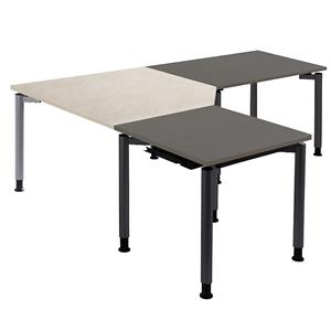 THEA - Verbindingsblad, 90° met steunvoet, ahornhoutdecor