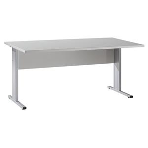 PETRA - Bureautafel, h x b x d = 720 x 1600 x 800 mm, lichtgrijs