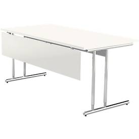 Frontpaneel Toledo, voor bureautafels vanaf breedte 1600 mm, B 1450 x H 300 mm, wit