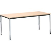 FORMAT Tisch 1400x800 mm chrom / Buche - 