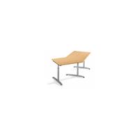 CERTEO Ansatztisch, höhenverstellbar 650 – 850 mm - 45°, für Anbau links, Dekor Buche