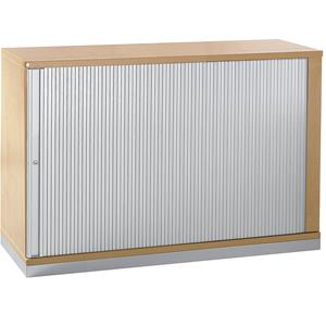 FM BÜROMÖBEL Rollladenschrank - Höhe 781 mm, 1 Fachboden, Dekor Buche Büromöbel HANNA