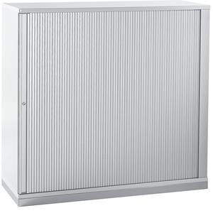 FM BÜROMÖBEL Rollladenschrank - Höhe 1133 mm, 2 Fachböden, lichtgrau Büromöbel HANNA