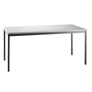LENA - Bureau, b x d = 1600 x 800 mm, 2 onderkasten mogelijk, lichtgrijs