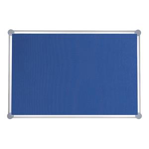 MAUL Prikbord, textielbekleding, blauw, b x h = 1500 x 1000 mm