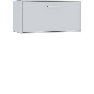 mauser Losse box, hangend, 1 lade, breedte 770 mm, blank aluminiumkleurig