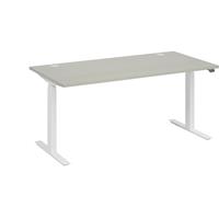 Bureau BOTTOM-UP white, b x d = 1600 x 800 mm, lichtgrijs