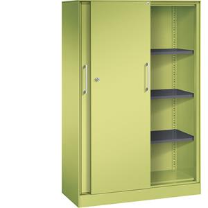C+P Schuifdeurkast ASISTO, hoogte 1617 mm, breedte 1000 mm, felgroen/felgroen