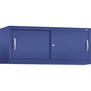 C+P ACCURADO opzetkast met schuifdeuren, h x b x d = 500 x 1200 x 400 mm, lapisblauw