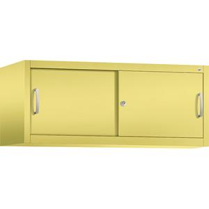 C+P ACCURADO opzetkast met schuifdeuren, h x b x d = 500 x 1200 x 500 mm, zwavelgeel