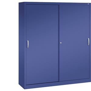 C+P ACURADO schuifdeurkast, 8 legborden, h x b x d = 1950 x 1600 x 400 mm, lapisblauw