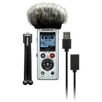 Olympus LS-P1 Podcaster Kit with Mini-Tripod, Windshield and USB Cable