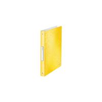 Leitz Ringbuch WOW, PP, A4, 4-Rund-Ring-Mechanik, Ring-Ã: 25 mm, gelb