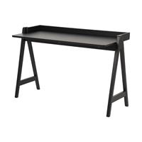 Lisomme Lieke modern houten bureau - L127 x B52 x H80 cm - Zwart