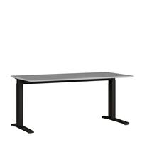 Huisenthuis.nl Bureau Ergonoma Lichtgrijs Zwart 160 CM