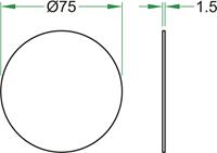 Pictogram rvs zelfkl.75mm heren