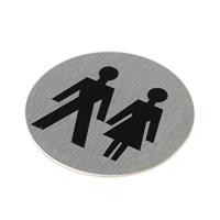 Pictogram rvs zelfkl. Dames/Heren