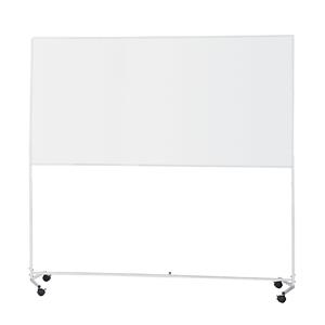 EUROKRAFTbasic Whiteboard met verrijdbare standaard, staal, gecoat, b x h = 2000 x 1000 mm
