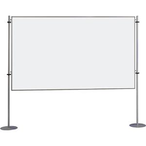 EUROKRAFTbasic Informatiewand, eendelig - plaatstaal, gecoat, b x h = 2000 x 1200 mm