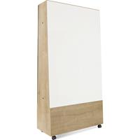 Mobiel whiteboard NATURAL, BASIC-versie - plaatstaal, gelakt, bord-b x h = 1000 x 1500 mm