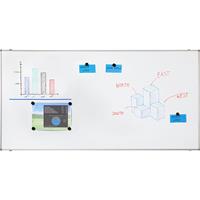 EUROKRAFTbasic Whiteboard, staal, gelakt, b x h = 1500 x 1000 mm