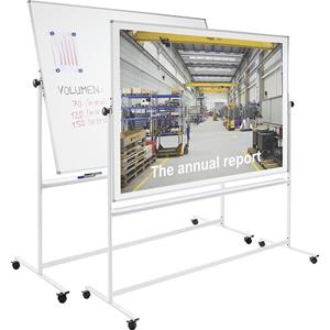 EUROKRAFTpro Draai- en kantelbaar bord, plaatstaal, geëmailleerd, b x h = 1900 x 1875 mm