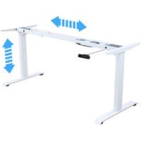 ALBATROS Schreibtisch-Gestell LIFT S5, elektrisch höhenverstellbar mit Memory-Funktion, Kollisionsschutz und Soft-Start/Stop,Weiss - 