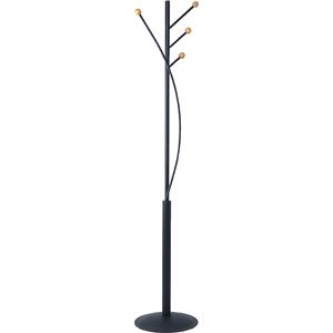 Maul Staande kapstok 9405570 aura Aantal haken: 4 (Ø x h) 36.5 cm x 180 cm Staal Zwart 1 stuk(s)