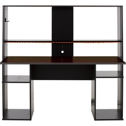 Gami Stream Industriel Gamebureau - Zwart En Antraciet 60 X D 157 X H 145 Cm