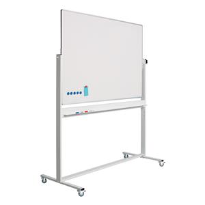 Smit Visual Whiteboard Verrijdbaar - Dubbelzijdig agnetisch - Emaille 90 X 120 Cm