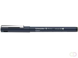 Schneider fineliner permanent Pictus 0,9 mm edelstaal zwart