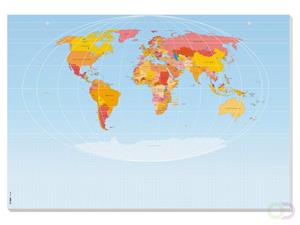 Sigel Weltkarte HO560 Schreibunterlage Blanko Mehrfarbig (B x H) 595mm x 410mm
