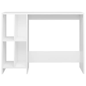 vidaXL Bureau 102,5x35x75 cm spaanplaat wit