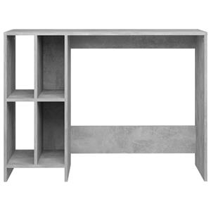 vidaXL Bureau 102,5x35x75 cm spaanplaat betongrijs