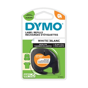 DYMO LetraTag Schriftbandkassette, aufbügelbar, 12 mm x 2 m