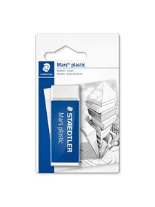 10 x Staedtler Radierer Mars plastic PVC 65x13x23mm weiß